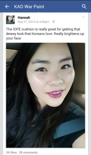 Hannah KAD War Paint FB Group